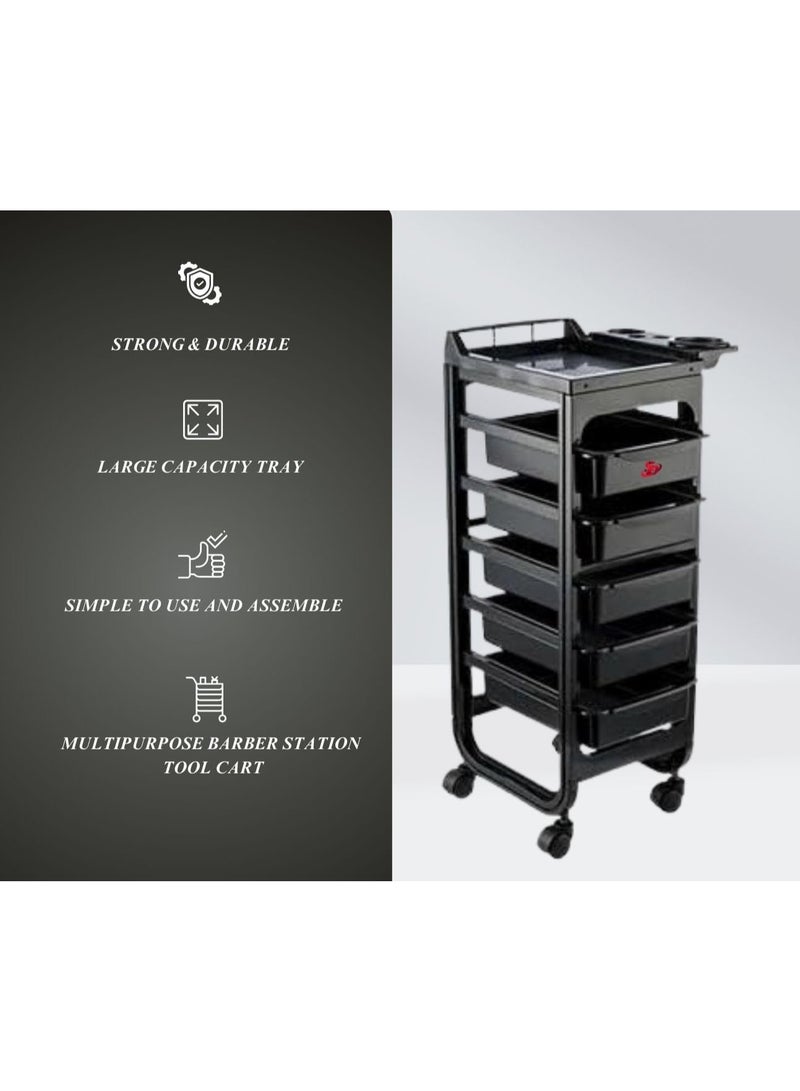 التداول الإلكتروني SD عربة صالون متعددة الوظائف، عربة حلاقة عالية الجودة، مساحة تخزين إضافية وتصميم متعدد الاستخدامات من إس دي إي تريدينج - Image 4